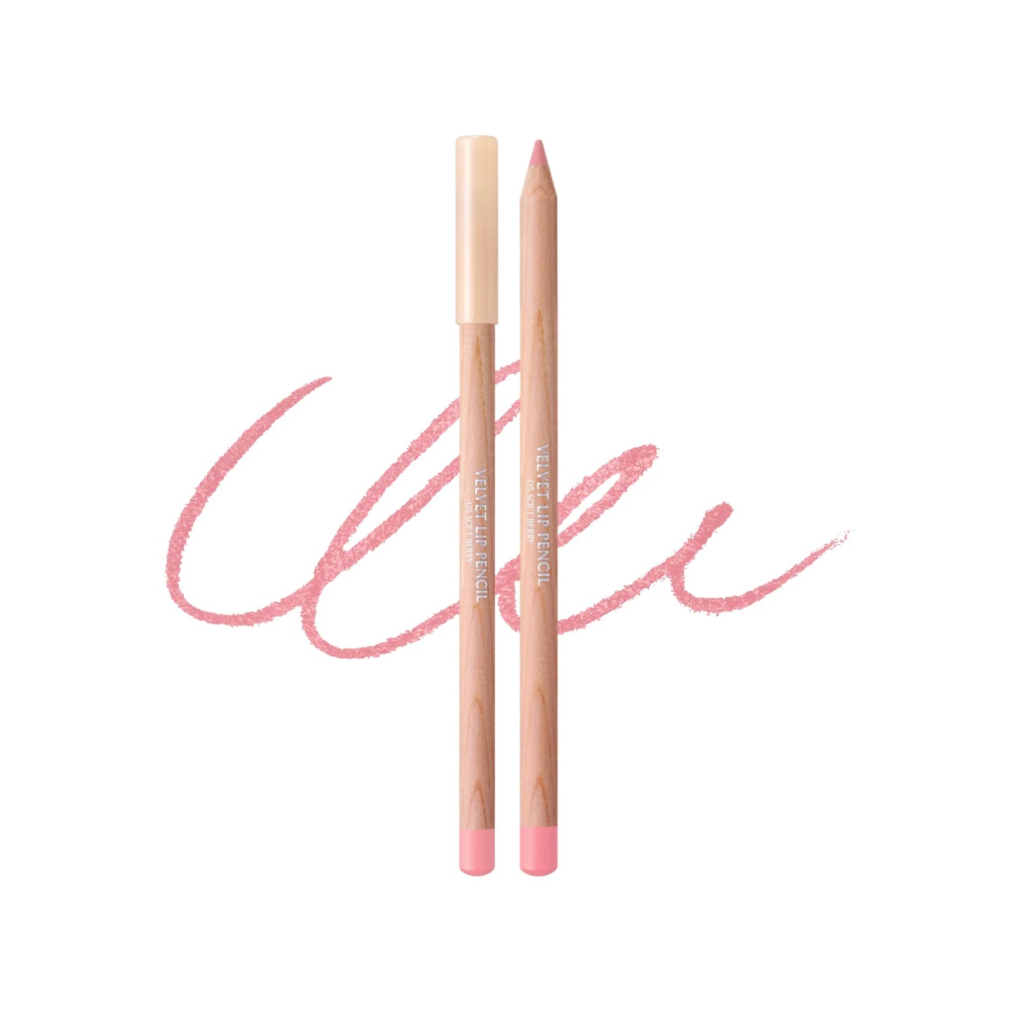 Clio Velvet Lip Pencil Set (1pc + sharpener) (005 Soft Berry)